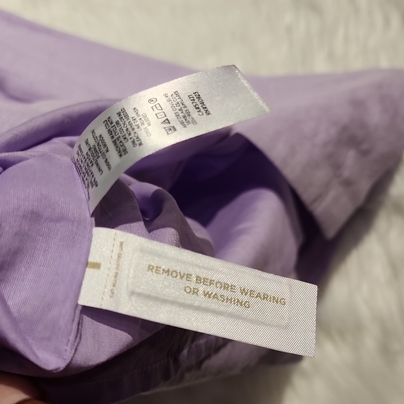 Loft Dress 55% Linen  Lavender  Sz 2 - Picture 5 of 11